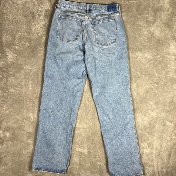 Abercrombie&Fitch Jeans Womens 30L Baggy Low Rise Curve Love Light Wash Denim - Picture 5 of 8